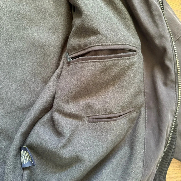 Outdoors Roundtree & Yorke Corduroy Heavy Duty Men’s Grey Jacket Size Large - Picture 10 of 12